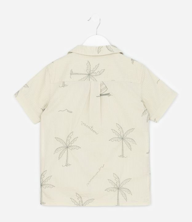Camisa Infantil con Estampa Palmeras y Barcos - Talle 5 a 14 años 5