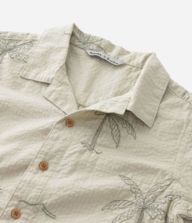Camisa Infantil con Estampa Palmeras y Barcos - Talle 5 a 14 años 11