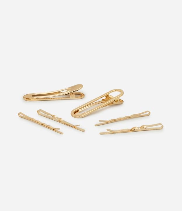 Kit 06 Pinzas para el Pelo en Metal Formatos Diversos 2