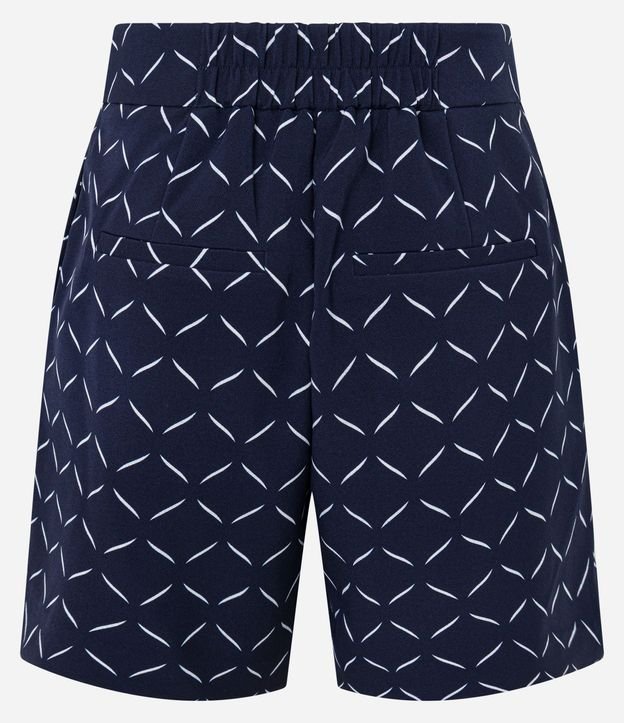Short Recto Sastre con Botones Dobles y Estampado Geométrico 7