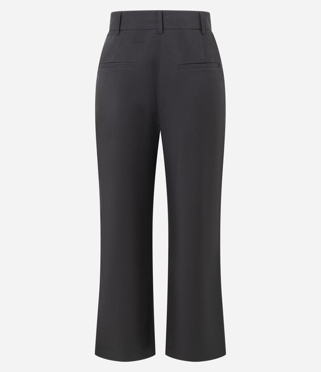 Pantalón Recto Sastrería con cintura Traspasado y Pliegues 6