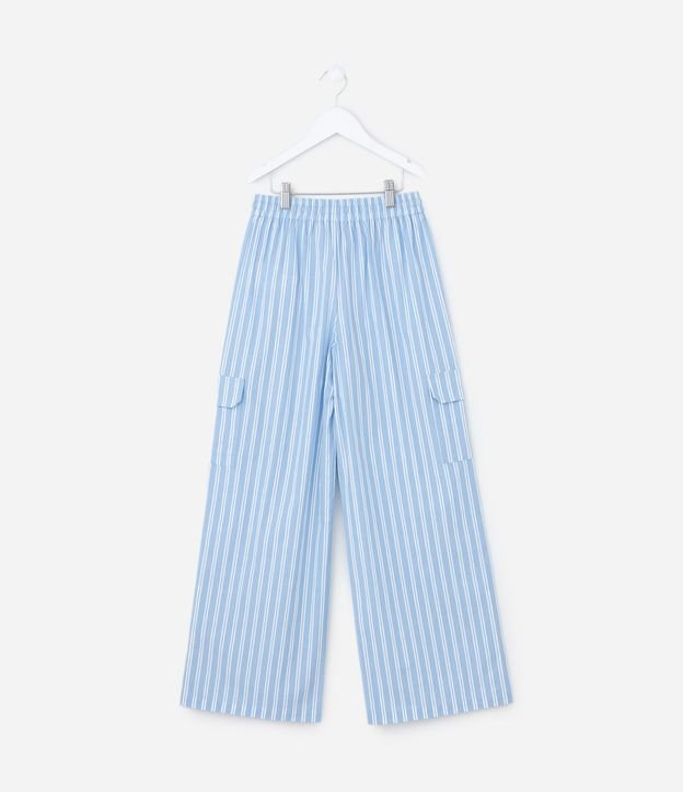 Pantalón Infantil en Tricolina con Estampa Rayada y Bolsillos - Talle 5 a 14 años 2