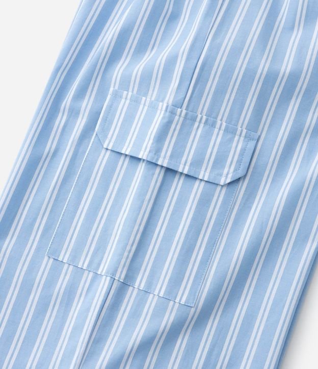 Pantalón Infantil en Tricolina con Estampa Rayada y Bolsillos - Talle 5 a 14 años 4