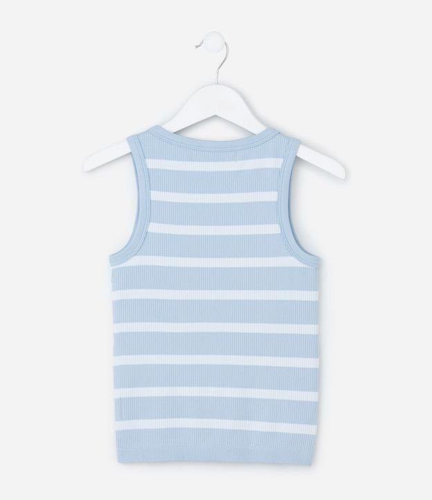 Musculosa Nadador Infantil con Estampa Rayada - Talle 5 a 14 años 3