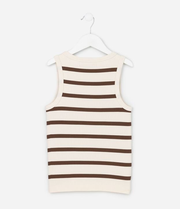 Musculosa Nadador Infantil con Estampa Rayada - Talle 5 a 14 años 3