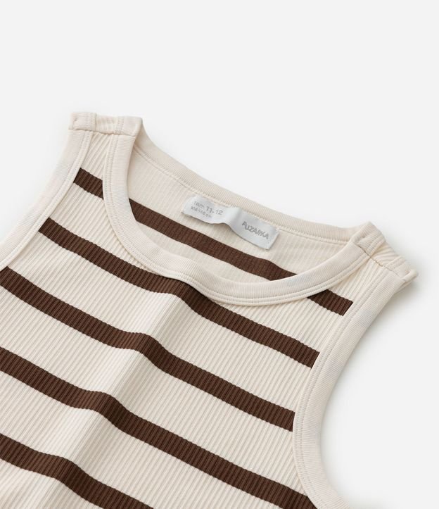 Musculosa Nadador Infantil con Estampa Rayada - Talle 5 a 14 años 6
