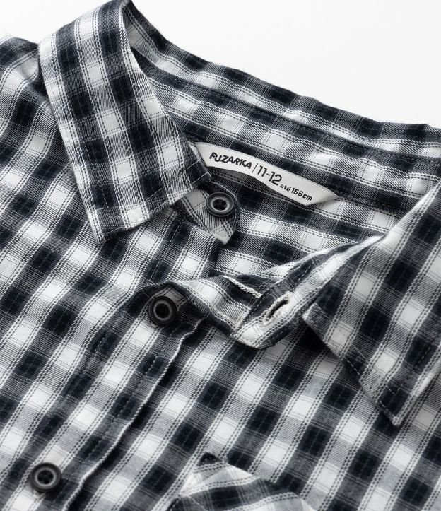 Camisa Infantil con Estampa de Cuadros - Talle 5 a 14 años 7