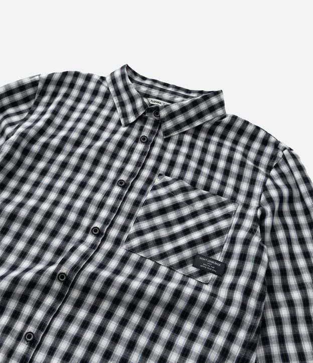 Camisa Infantil con Estampa de Cuadros - Talle 5 a 14 años 8