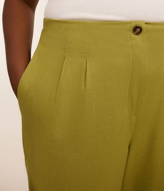 Pantalón Carrot en Viscolino con Pliegues Curve & Plus Size 3