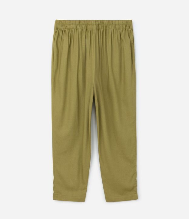 Pantalón Carrot en Viscolino con Pliegues Curve & Plus Size 6