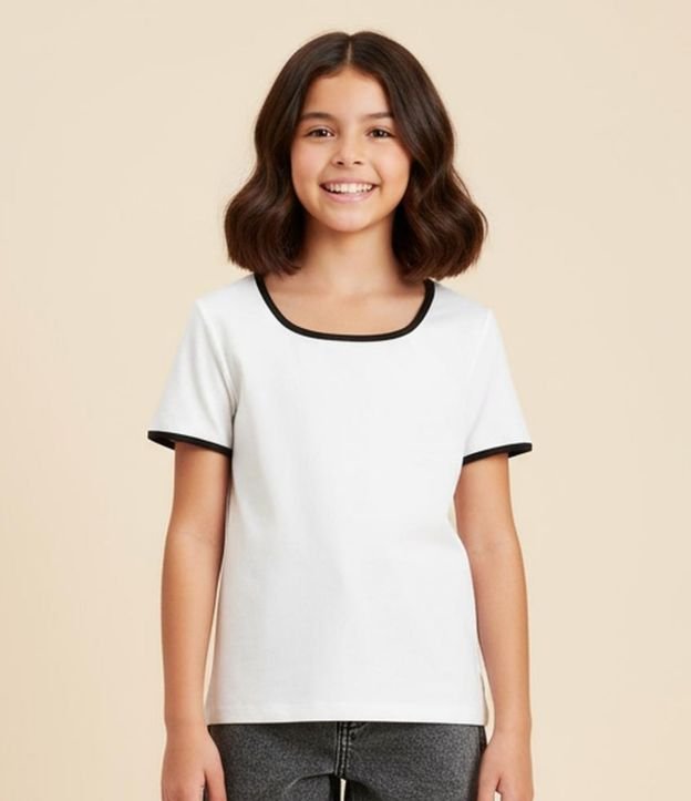 Remera Infantil Seamless Acanalada - Talle 5 a 14 años