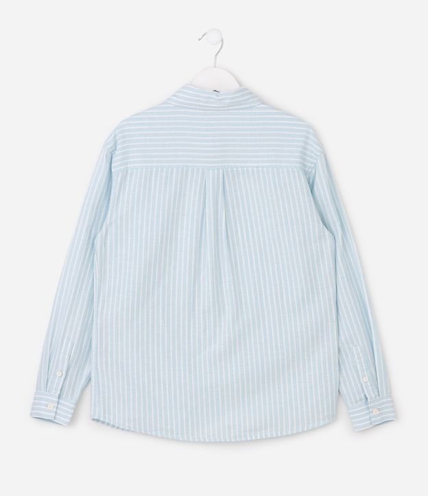 Camisa Infantil con Estampa de Raya y Texturizada - Talle 5 a 14 años 3