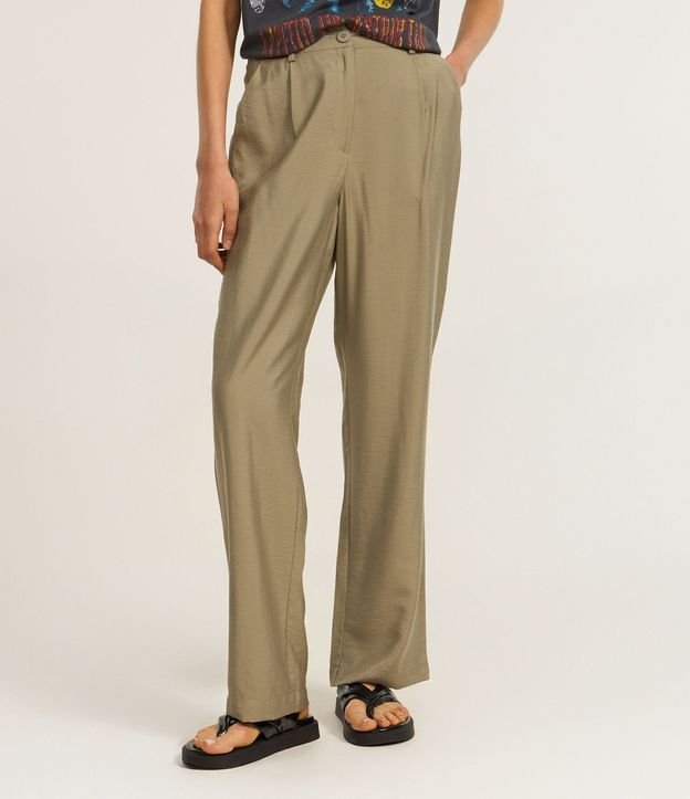 Pantalón Recto en Sastrería con Bolsillo 3
