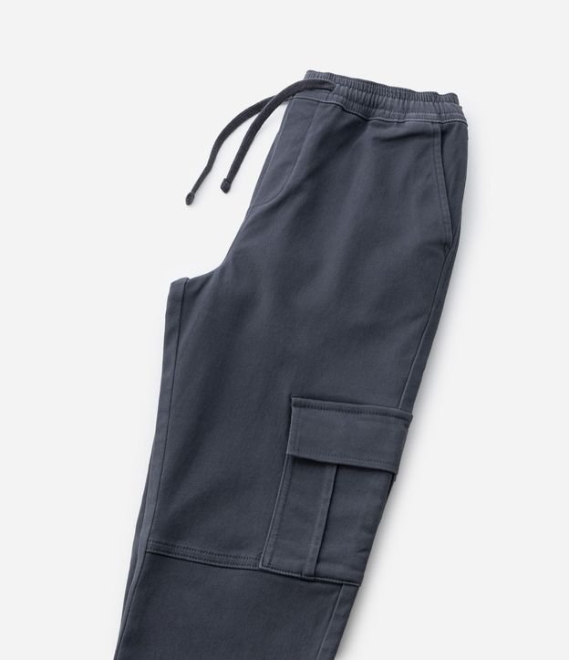 Pantalón Infantil Jogger en Sarga con Bolsillo Cargo - Talle 5 a 14 años 10