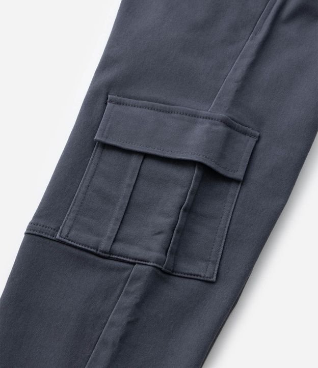Pantalón Infantil Jogger en Sarga con Bolsillo Cargo - Talle 5 a 14 años 8