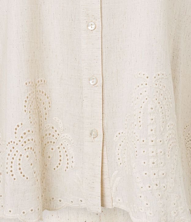 Camisa en Viscolino con Laise en la Bajo 8