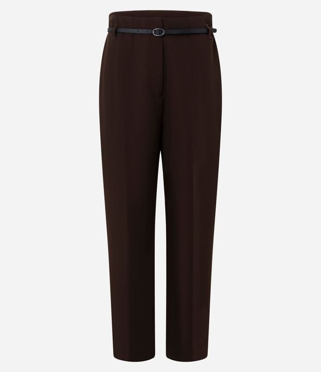Pantalón Zanahoria Sastrería con Cinturón Hebilla 5
