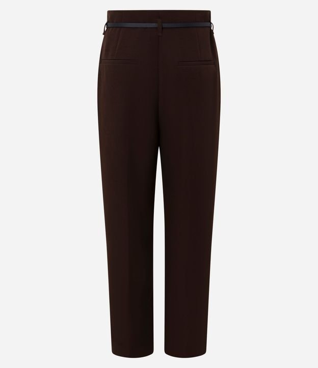 Pantalón Zanahoria Sastrería con Cinturón Hebilla 6