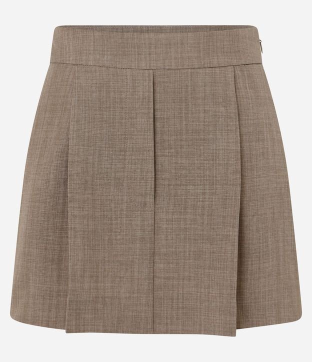Short Pollera Sastrería con Pliegues Delanteros 10