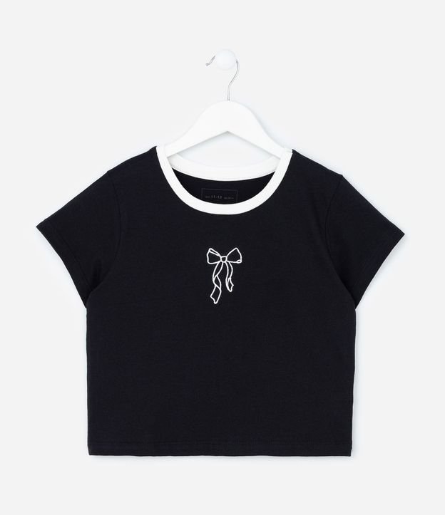 Remera Infantil con Estampa Moña - Talle 5 a 14 años