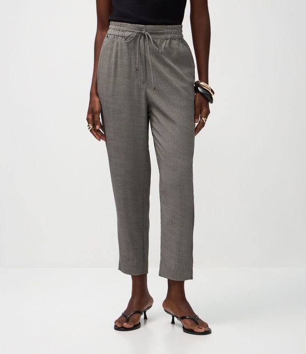Pantalón en Crepé con Estampado Geométrico 3