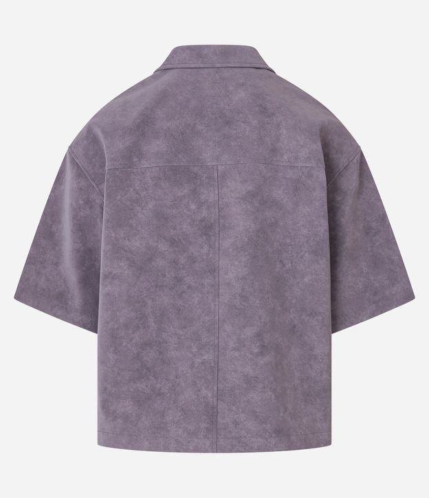 Camisa Oversized en PU Efecto Desteñido 10