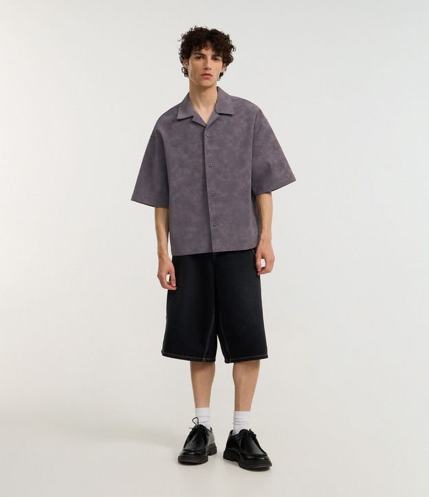 Camisa Oversized en PU Efecto Desteñido 2