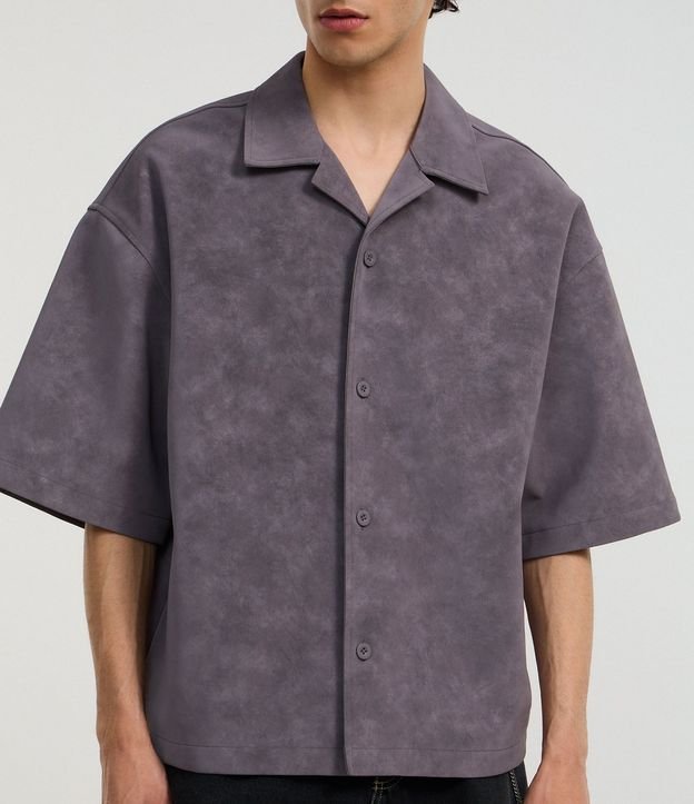 Camisa Oversized en PU Efecto Desteñido 5