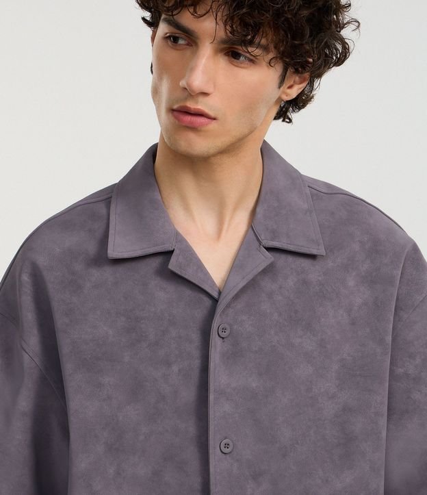 Camisa Oversized en PU Efecto Desteñido 7
