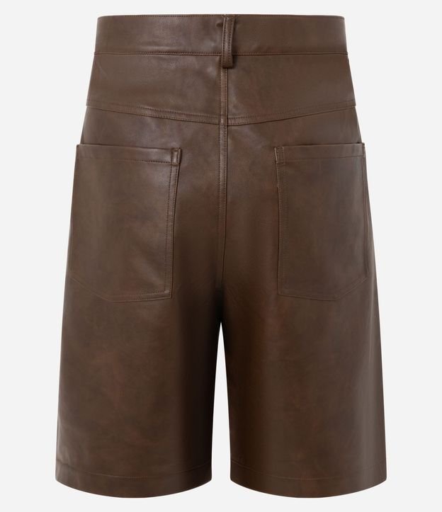 Bermuda Baggy en PU con Efecto Desteñido 8