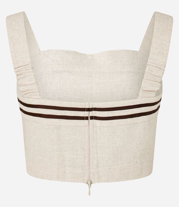 Blusa Cropped con Detalle de Rayas y Breteles Anchos 8