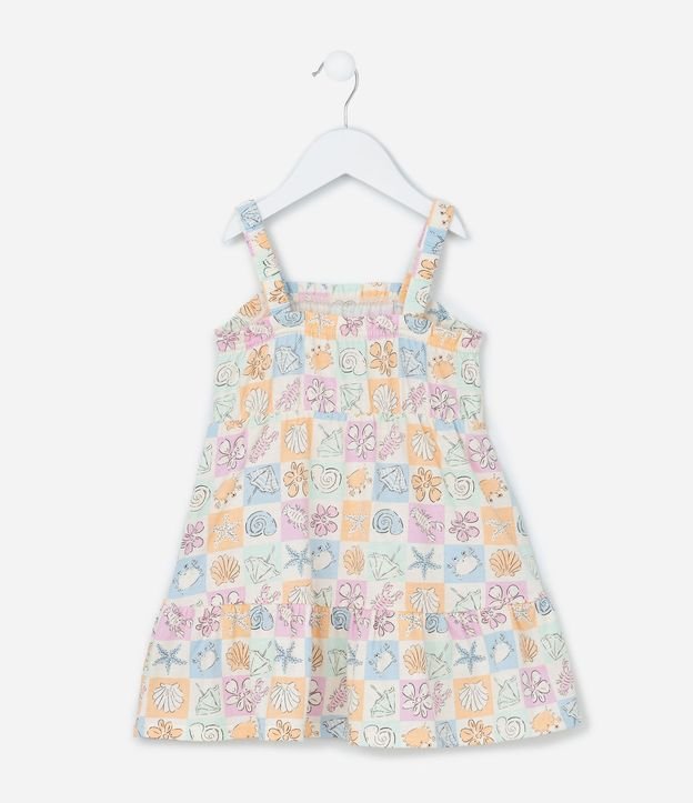 Vestido Infantil con Estampa Tropical - Talle 1 a 6 años 3