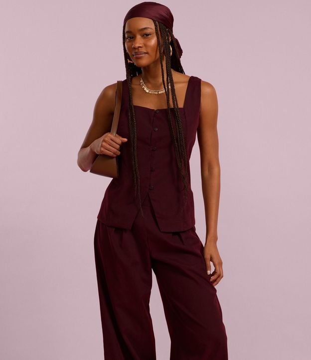 Pantalón Pantalona en Cupro con Pliegues 6