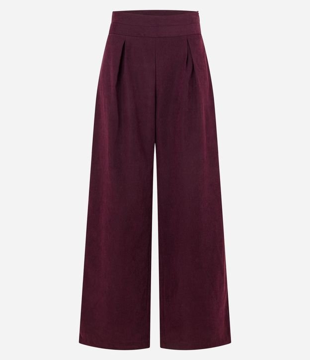 Pantalón Pantalona en Cupro con Pliegues