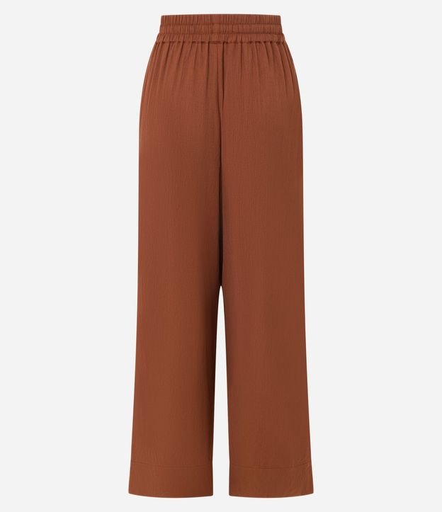 Pantalón Recto Fluida en Cambraia con Cintura Elástica 7