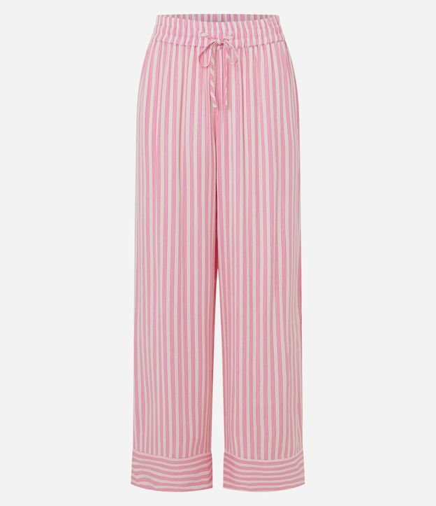 Pantalón Recto Fluida en Cambraia con Rayas verticales 6