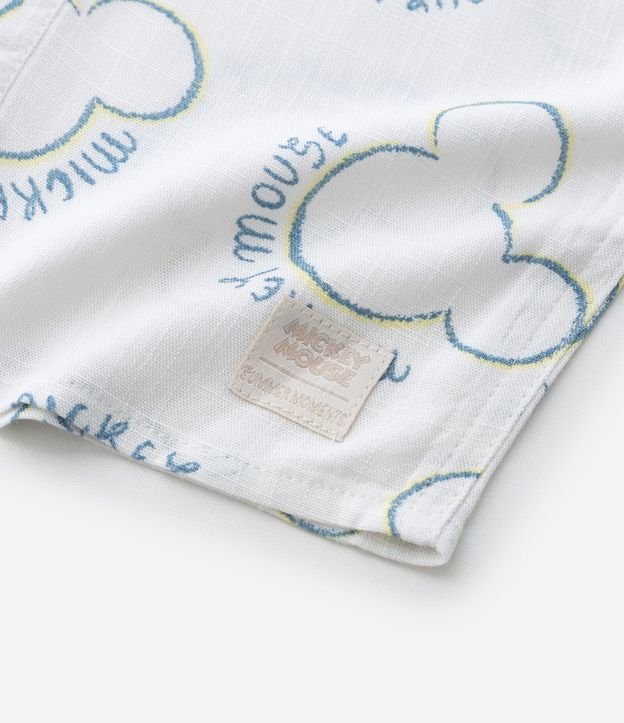 Camisa Infantil con Icono de Repetición Mickey - Talle 1 a 6 años 6