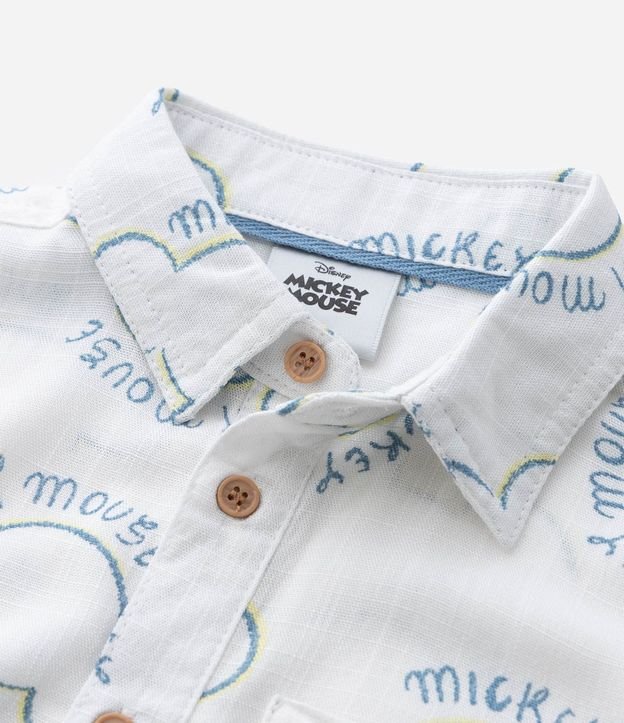 Camisa Infantil con Icono de Repetición Mickey - Talle 1 a 6 años 8