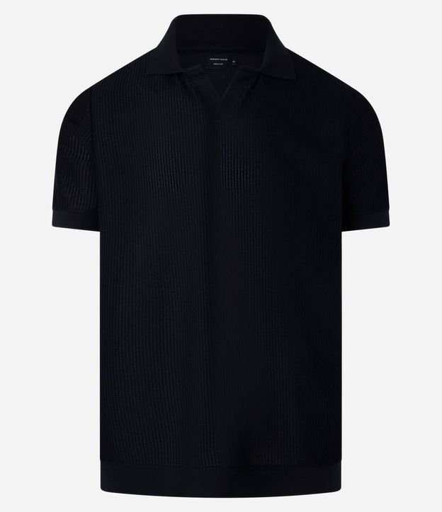 Camisa Polo Regular en Algodón con Textura 6