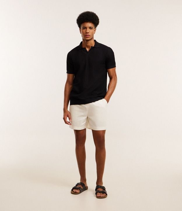 Camisa Polo Regular en Algodón con Textura 3