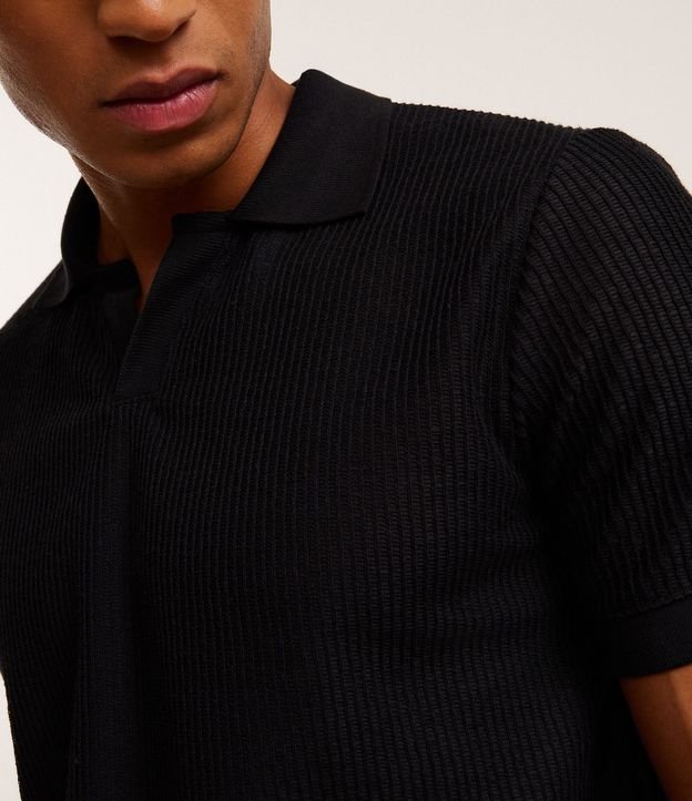 Camisa Polo Regular en Algodón con Textura 5