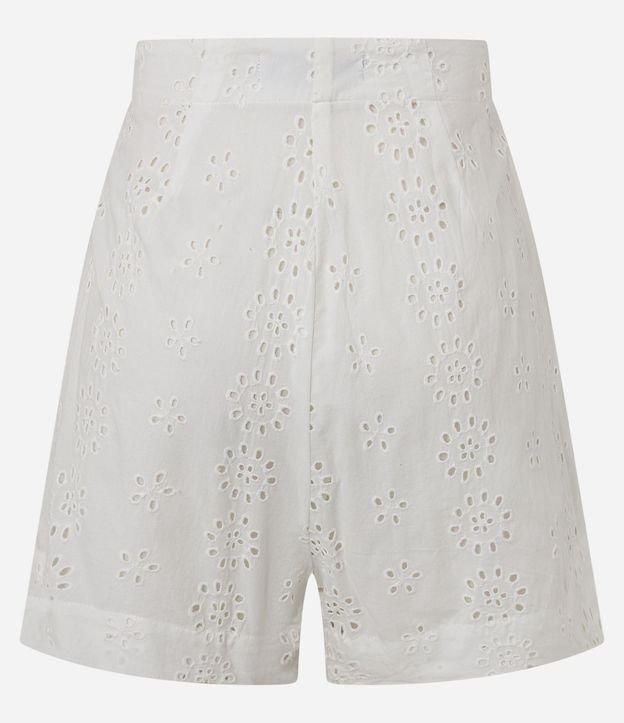 Short Corto con Trabillas con Abalorios y Estampa Floral 7
