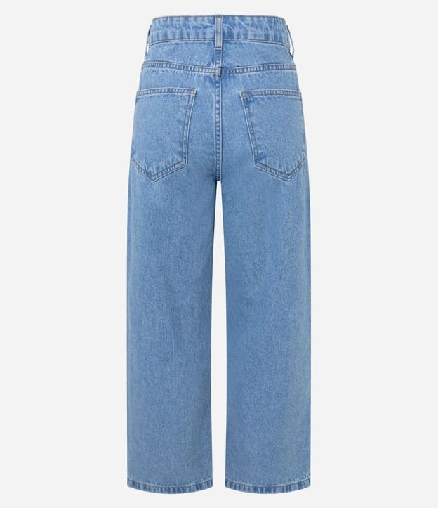 Pantalón Cropped Reta Jeans con Lavado Clássica 10