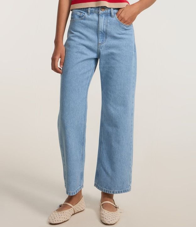 Pantalón Cropped Reta Jeans con Lavado Clássica 4