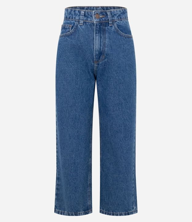 Pantalón Cropped Reta Jeans con Lavado Clássica 8
