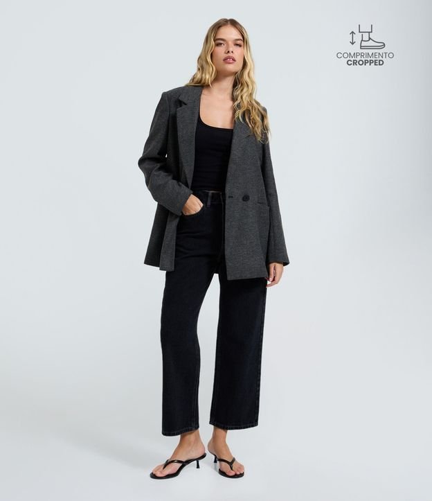 Pantalón Cropped Reta Jeans con Lavado Clássica 1