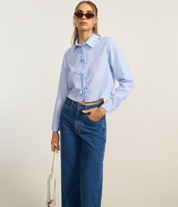Pantalón Cropped Reta Jeans con Lavado Clássica 3