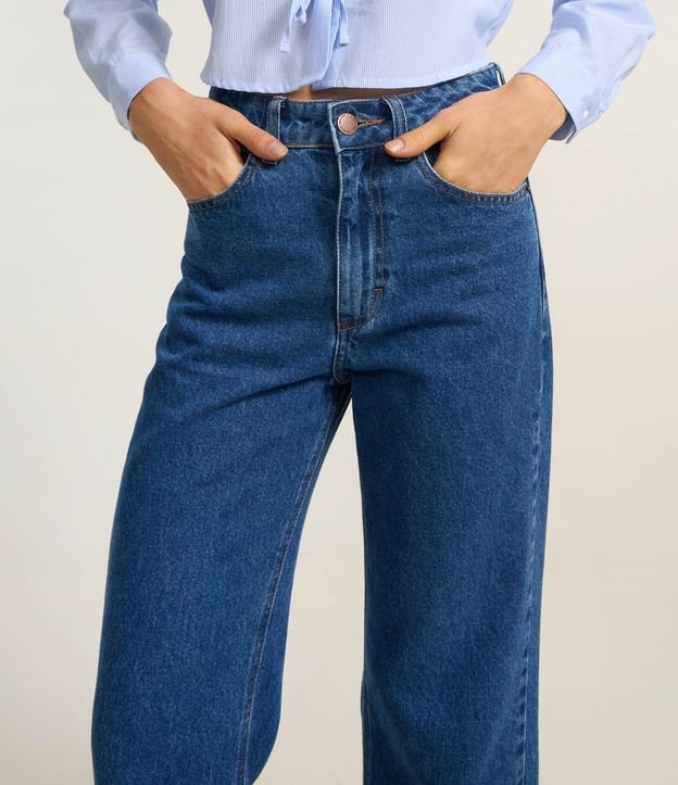 Pantalón Cropped Reta Jeans con Lavado Clássica 5