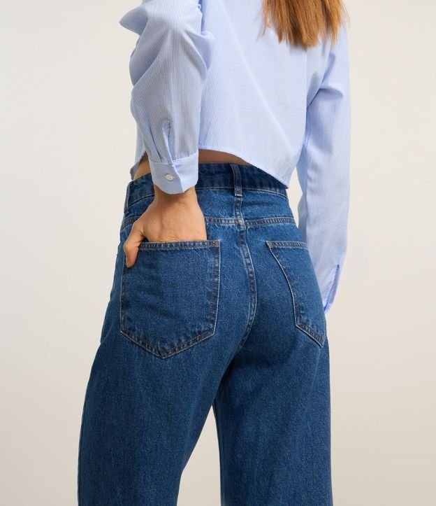 Pantalón Cropped Reta Jeans con Lavado Clássica 7