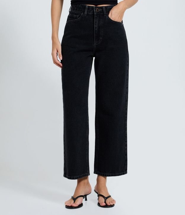 Pantalón Cropped Reta Jeans con Lavado Clássica 3